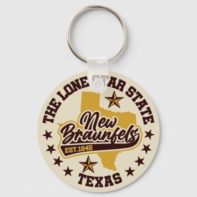 New Braunfels,Texas Key Ring (Front)