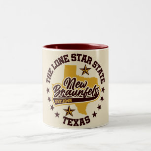 New Braunfels,Texas Two-Tone Coffee Mug