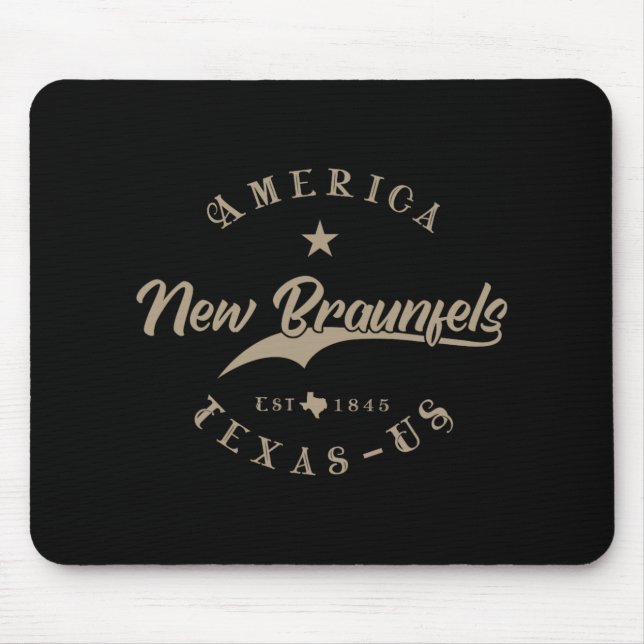 New Braunfels Tx Texas  Mouse Mat (Front)