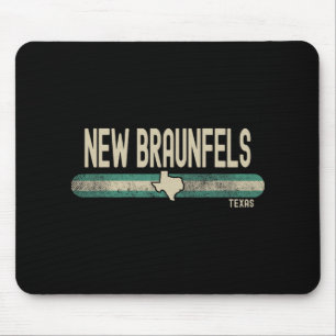 New Braunfels Tx Texas Travel & 80s Style Mouse Mat