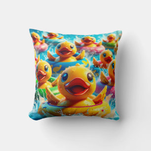 "New Braunfels Tx: Tubing Duckies on the Comal" Cushion