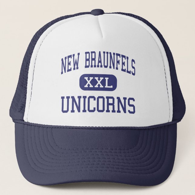 New Braunfels - Unicorns - High - New Braunfels Trucker Hat (Front)