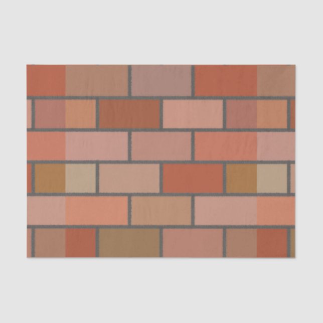New Brick Wall Design Pattern  Tissue Paper (Front)