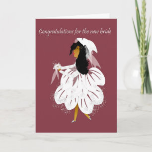 New bride greeting card