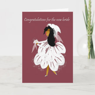 New bride greeting card