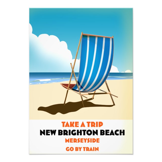 New Brighton Beach Merseyside Photo Print (Front)
