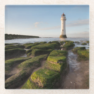 New Brighton Lighthouse Glass Coaster
