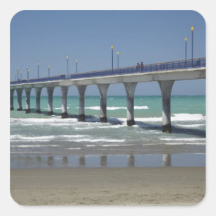New Brighton Pier, Christchurch Square Sticker