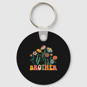 New Brother Wildflower First Birthday & Baby S Key Ring