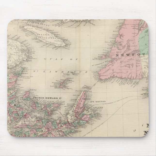 New Brunswick and Nova Scotia Mouse Mat (Front)