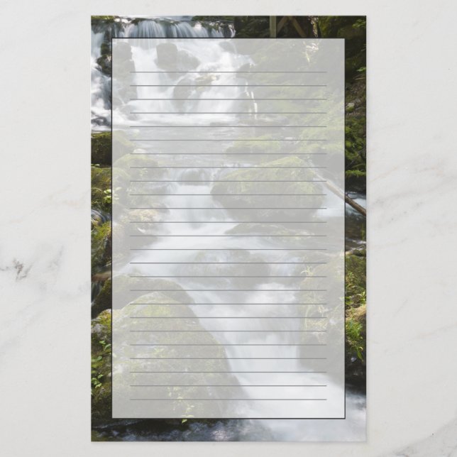 New Brunswick, Canada. Dickson Falls in Fundy Stationery (Front)