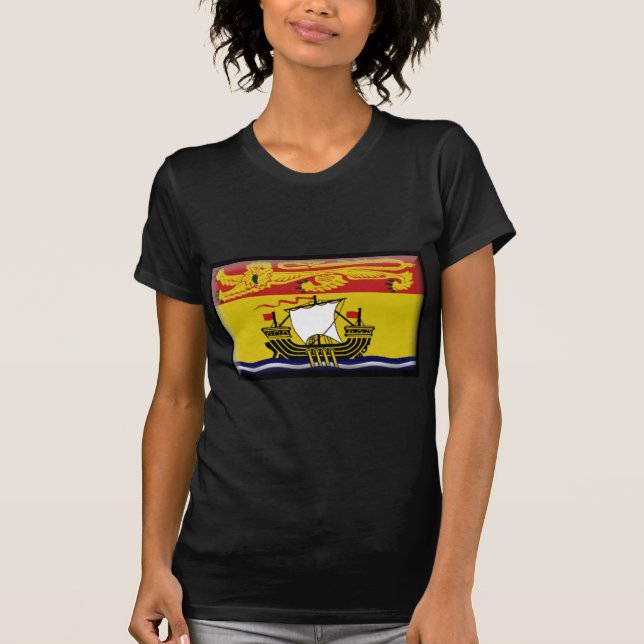 New Brunswick (Canada) Flag T-Shirt (Front)