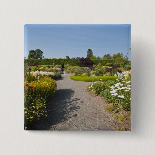 New Brunswick, Canada. Kingsbrae Garden in St. 15 Cm Square Badge
