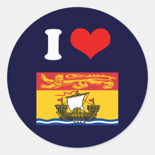 NEW BRUNSWICK CLASSIC ROUND STICKER