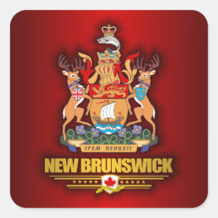 New Brunswick COA Square Sticker