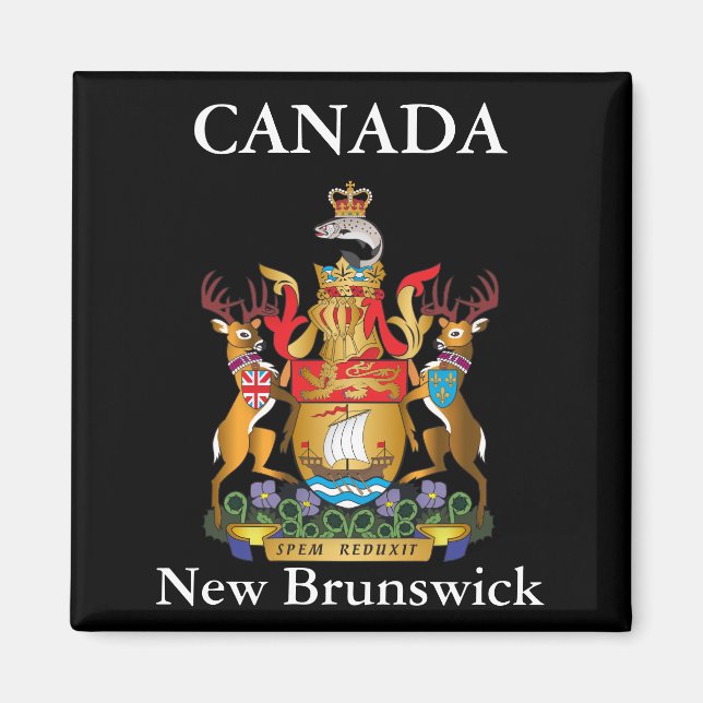 New Brunswick coat of arms Magnet (Front)
