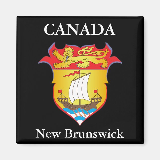 New Brunswick coat of arms Magnet (Front)