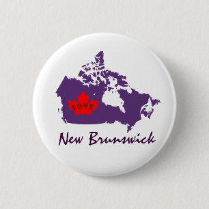 New Brunswick Customise Canada pin button