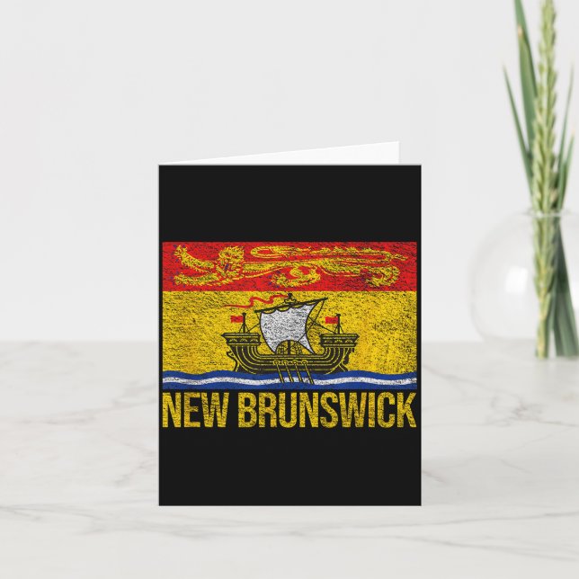 New Brunswick Flag Canada  Card (Front)