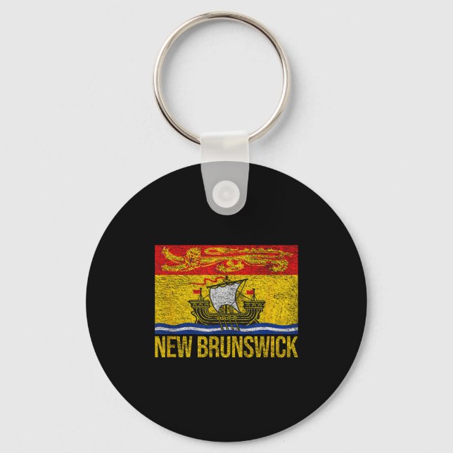 New Brunswick Flag Canada  Key Ring (Front)