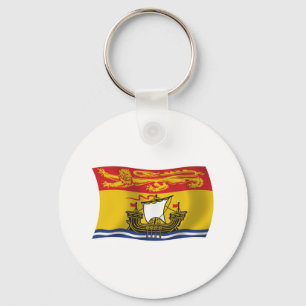 New Brunswick Flag Keychain