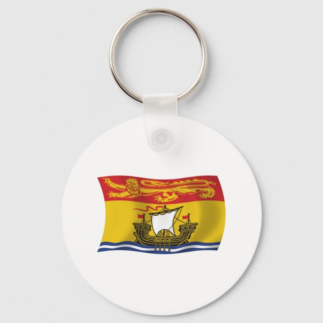 New Brunswick Flag Keychain (Front)