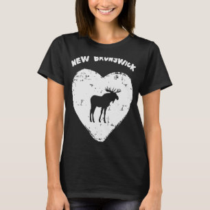 New Brunswick Moose Love Moose Heart T-Shirt