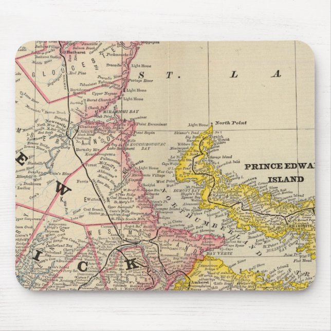 New Brunswick, Nova Scotia Mouse Mat (Front)
