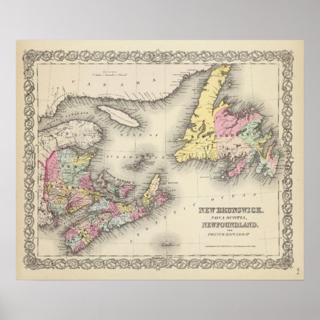New Brunswick, Nova Scotia, Newfoundland Poster (Front)