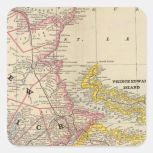 New Brunswick, Nova Scotia Square Sticker