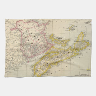 New Brunswick, Nova Scotia Tea Towel