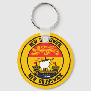New Brunswick Round Emblem Key Ring