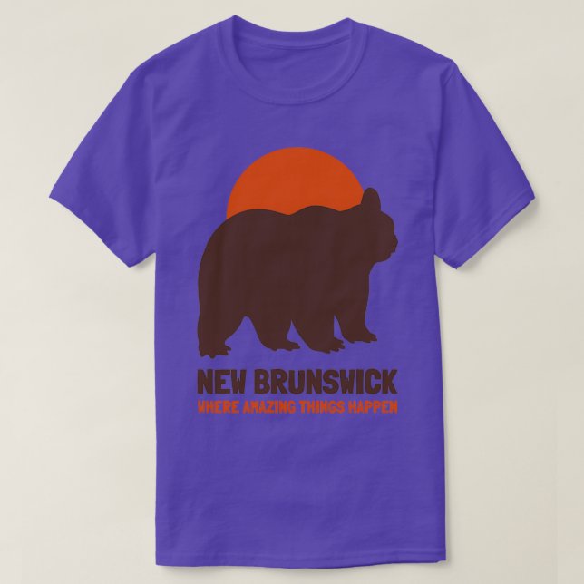 New Brunswick Where Amazing Things Happen T-Shirt (Design Front)