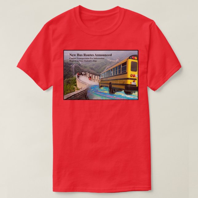 New Bus Routes Announced T-Shirt (Design Front)