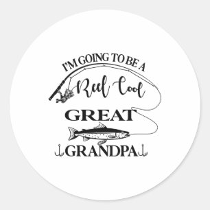New By Great Grandpa Fish Fishing Lovers Classic Round Sticker