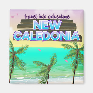 New Caledon "travel into adventure" travel poster. Magnet
