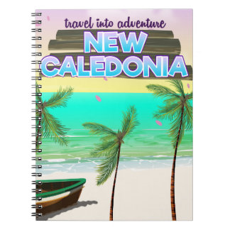 New Caledon "travel into adventure" travel poster. Notebook