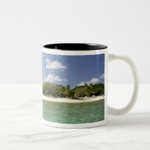 New Caledonia, Amedee Islet. Amedee Islet Pier. Two-Tone Coffee Mug
