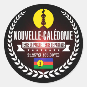 New Caledonia Classic Round Sticker