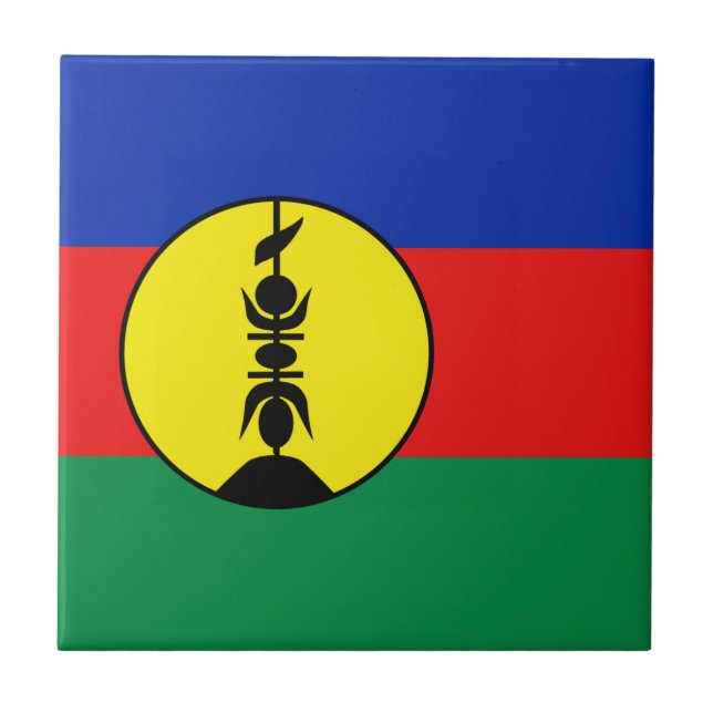 New Caledonia Flag Ceramic Tile (Front)