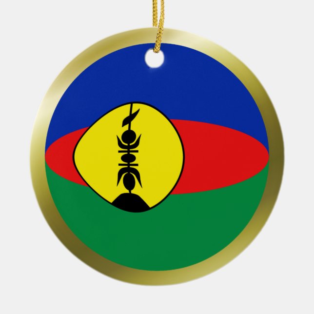 New Caledonia Flag Ornament (Front)