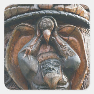 New Caledonia, Grande Terre Island, Noumea. 2 Square Sticker