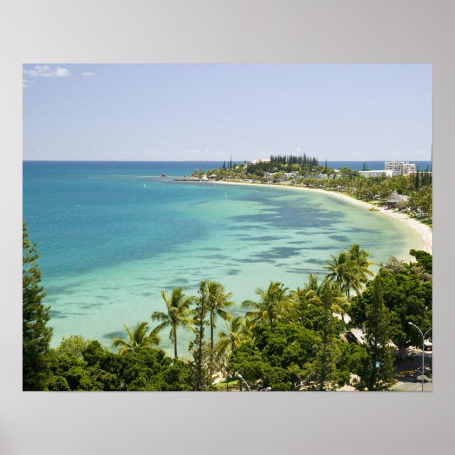 New Caledonia, Grande Terre Island, Noumea. Anse 2 Poster (Front)