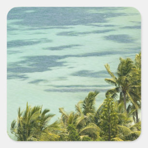 New Caledonia, Grande Terre Island, Noumea. Anse Square Sticker