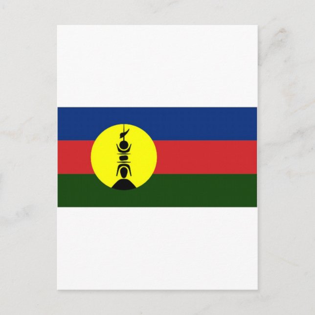 New Caledonia Kanaky Local Flag Postcard (Front)