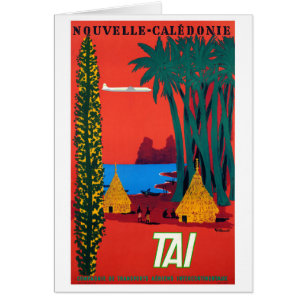 New Caledonia Vintage Poster Restored