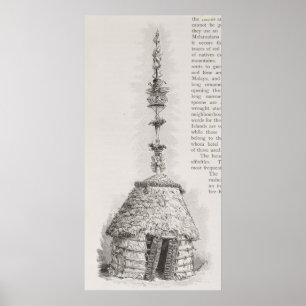 New Caledonian hut Poster
