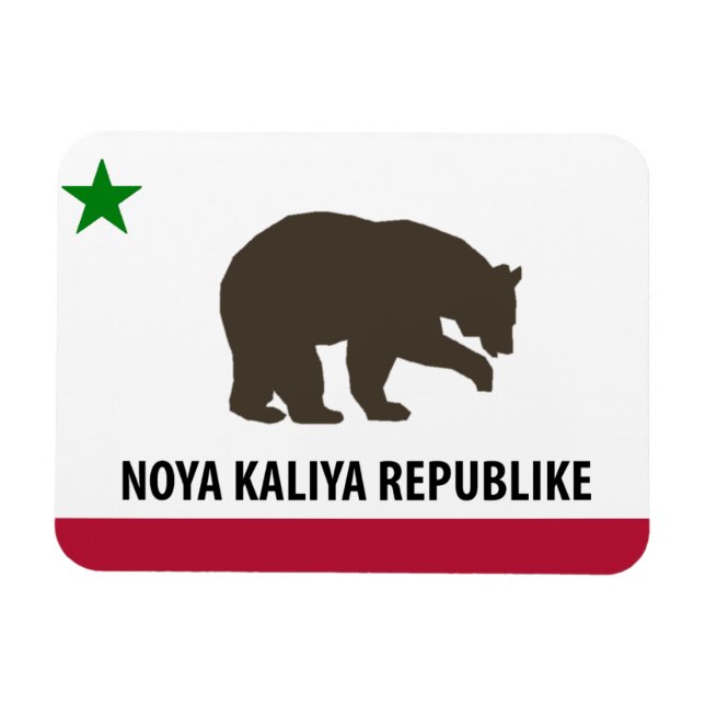 New California Republic Flag Magnet (Horizontal)