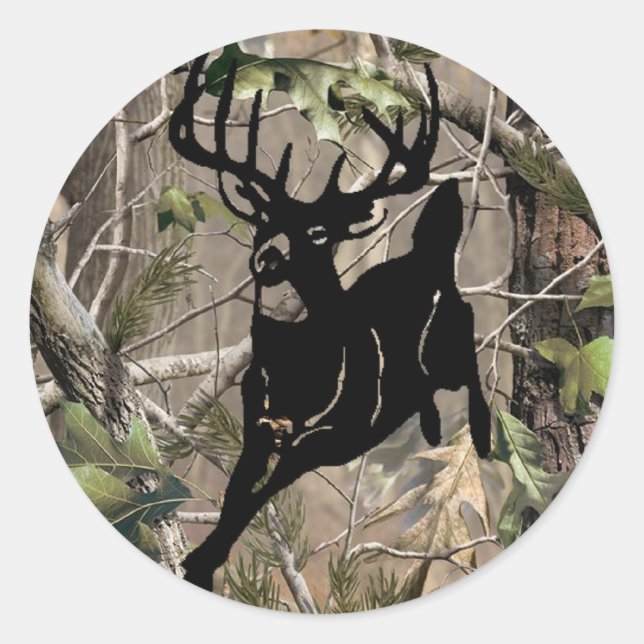 New Camo Buck Sticker (Front)