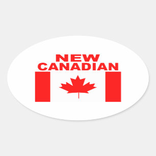 NEW CANADIAN OVAL STICKER